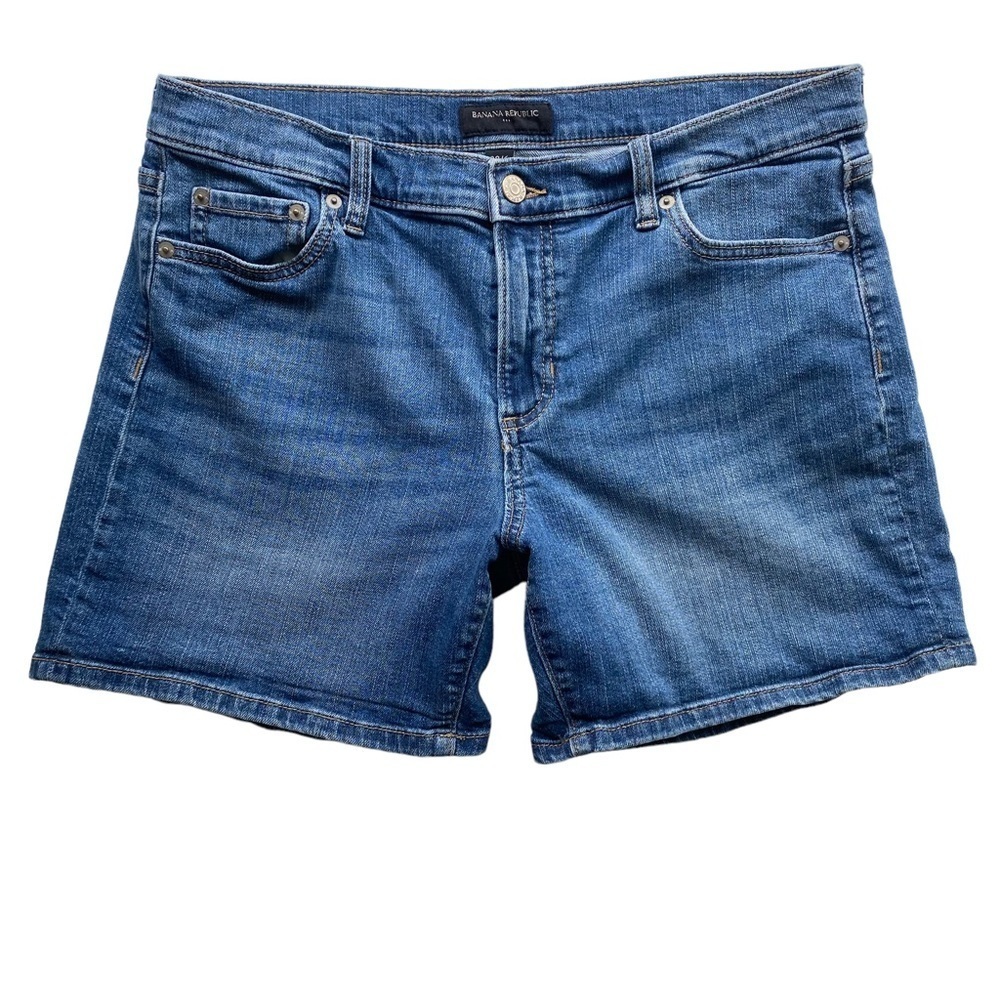 Banana Republic Jean Shorts Womens Size 28 / 6 Medium Wash 4 Inch Denim Short